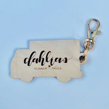 Load image into Gallery viewer, Dahlias Flower Truck Key Chain
