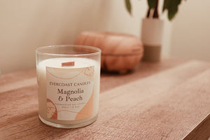 Magnolia & Peach Candle by Evercoast Candles